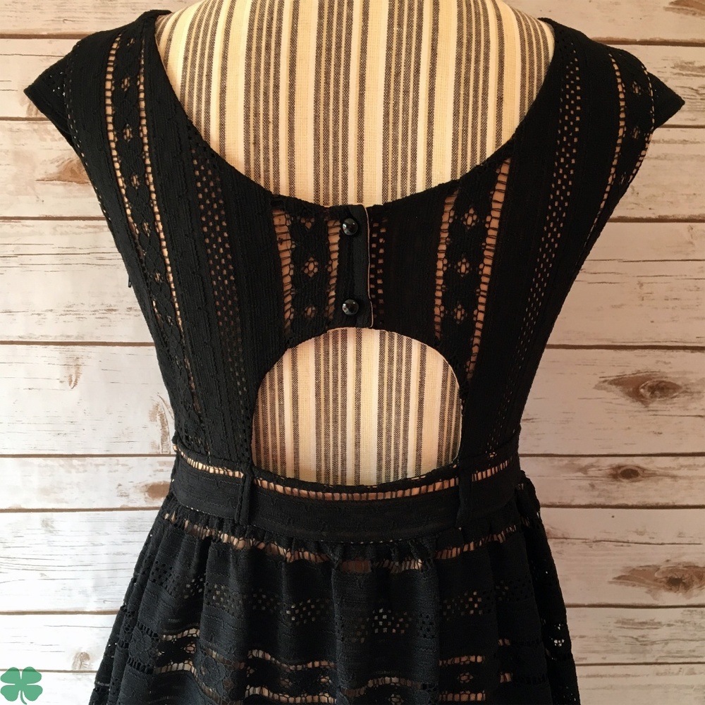 Jodi Kristopher's Black Lace Dress Size 9 Juniors - Picture 2 of 9